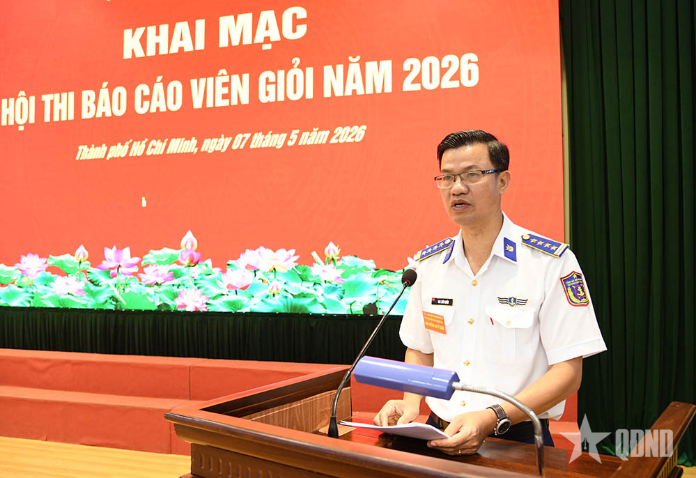 Bộ tư lệnh Vùng Cảnh sát biển 3 khai mạc Hội thi báo cáo viên giỏi năm 2026